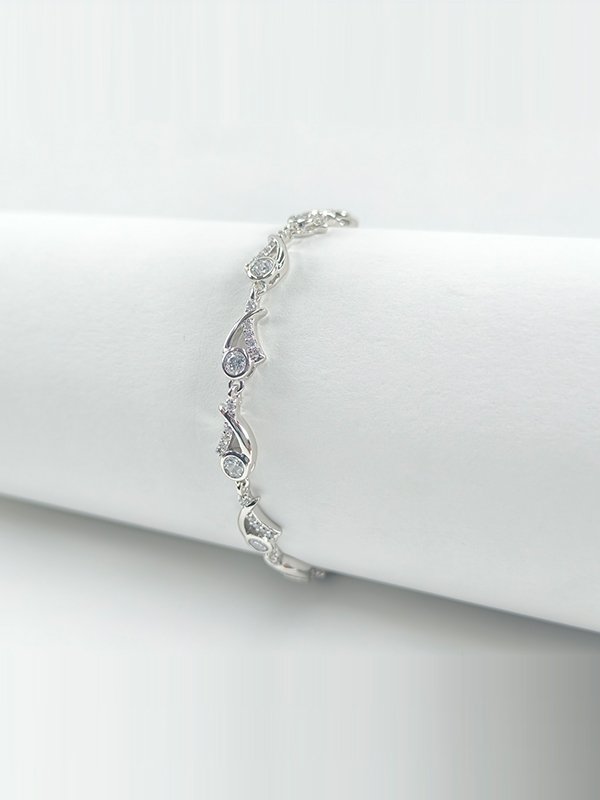 Xuping | Eternal Swirl Cubic Zirconia Tennis Bracelet