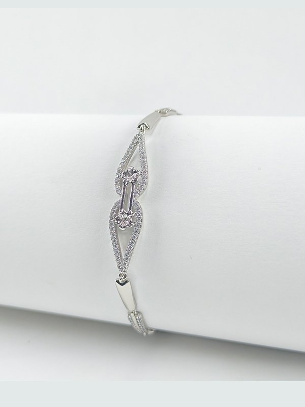 Xuping | Infinite Teardrop Pavé Statement Bracelet