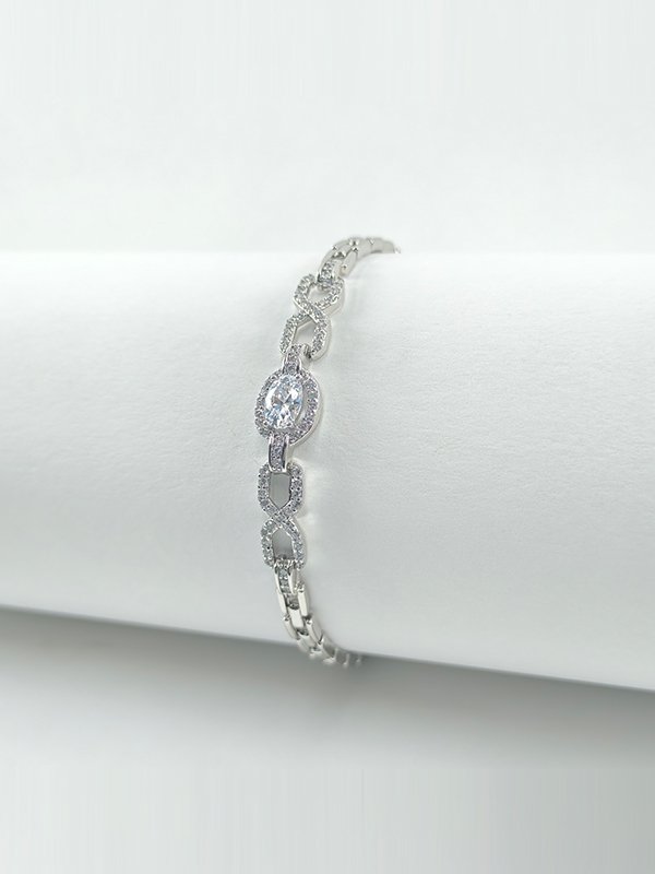 Xuping | Eternal Oval Infinity Pavé Bracelet