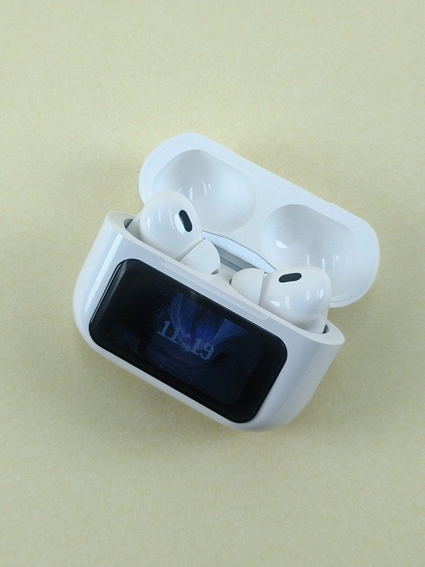 A9 Pro Smart Screen Wireless Earbuds White - Image 3