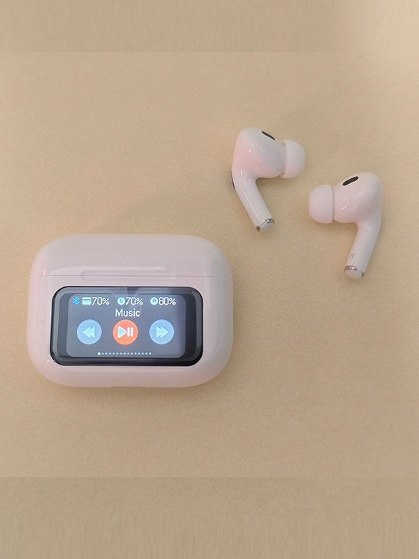 A9 Pro Smart Screen Wireless Earbuds Black - Image 6