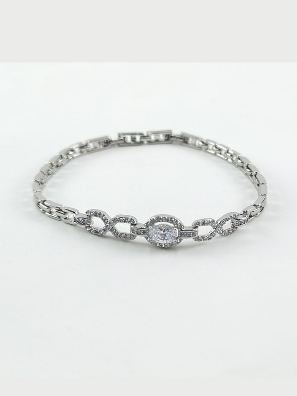 4-6.jpg Xuping | Eternal Oval Infinity Pavé Bracelet