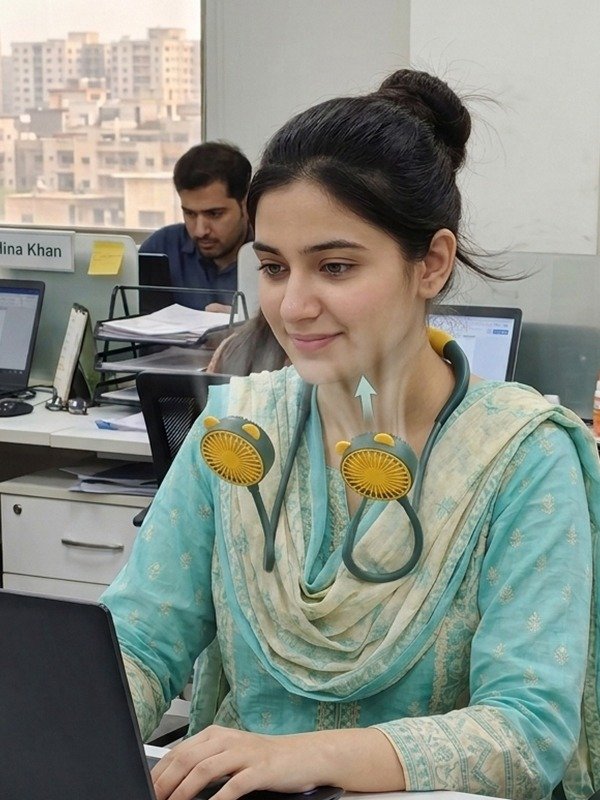 Ultra-Portable Dual Wind Neck Fan