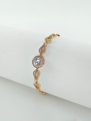 bracelet-2-a.jpg Xuping Golden Halo Solitaire Bracelet