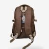 Brave Brown 3 Fashion brown-beige backpack front view showing 16 x 12 inch dimensions with octopus patch