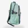 Brave Green 2 Fashion green-blue backpack front view showing 16 x 12 inch dimensions with octopus patch