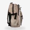 Fashion Brown 2 Fashion Brown Backpack front view with laptop compartment and cartoon patch design