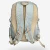 Large Green 3 Large sage green backpack front view showing 18 x 12 inch dimensions and clear display pocket