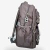Snoopy Gray 2 Fashion gray-blue backpack front view showing 17 x 12 inch dimensions and buckle flap design