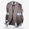 Snoopy Gray 3 Fashion gray-blue backpack front view showing 17 x 12 inch dimensions and buckle flap design