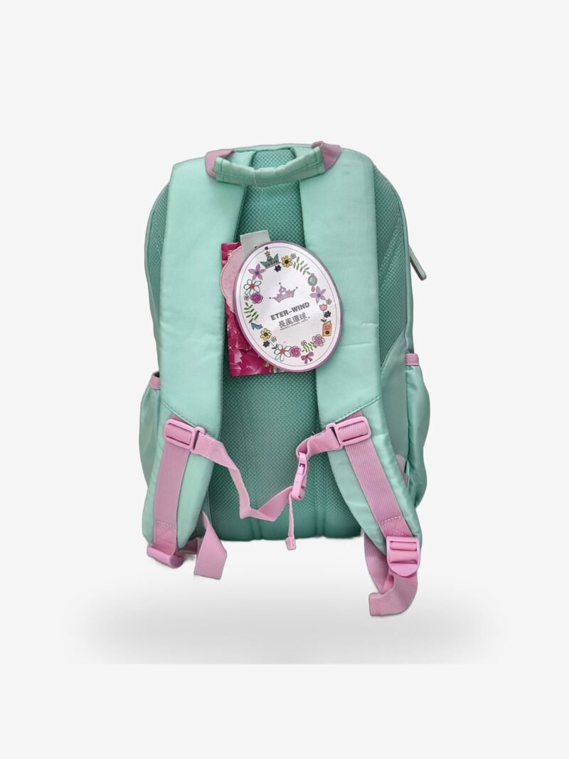 green 3 Fashion Mint Green Princess Backpack – Durable School & Travel Bag for Girls