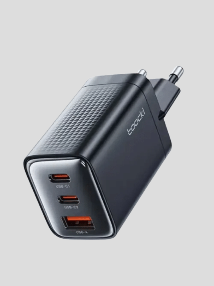 Toocki RX01 65W GaN Charger – 2 USB-C + 1 USB-A Super Fast Charging Power Adapter Toocki RX01 65W GaN Charger – 2 USB-C + 1 USB-A Super Fast Charging Power Adapter