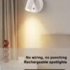 Rechargeable LED Wall Spotlight – No Drilling, Touch Control, 3 Color Modes Rechargeable LED Wall Spotlight – No Drilling, Touch Control, 3 Color Modes