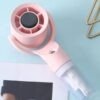 3-Speed Handheld Mist Spray Fan – USB Rechargeable Portable Cooling Fan
