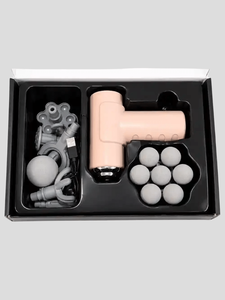 JY-680 Multi-Head Massage Gun – Portable Deep Tissue Muscle Massager