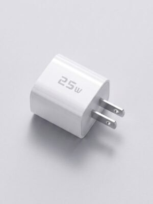 Toocki 25W USB-C GaN Fast Charger – Compact PD Adapter for Galaxy & Android (White)
