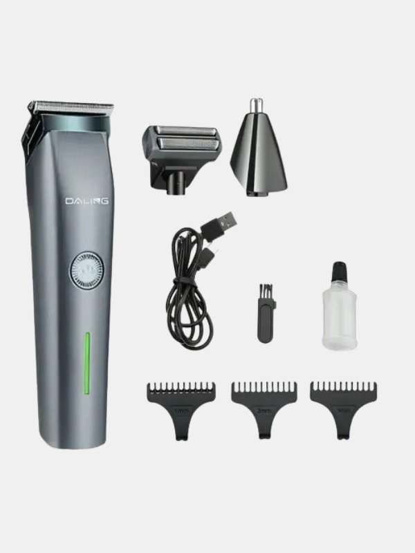 Daling 3-in-1 Hair Clipper DL-9218 – Rechargeable Trimmer, Shaver & Nose Trimmer
