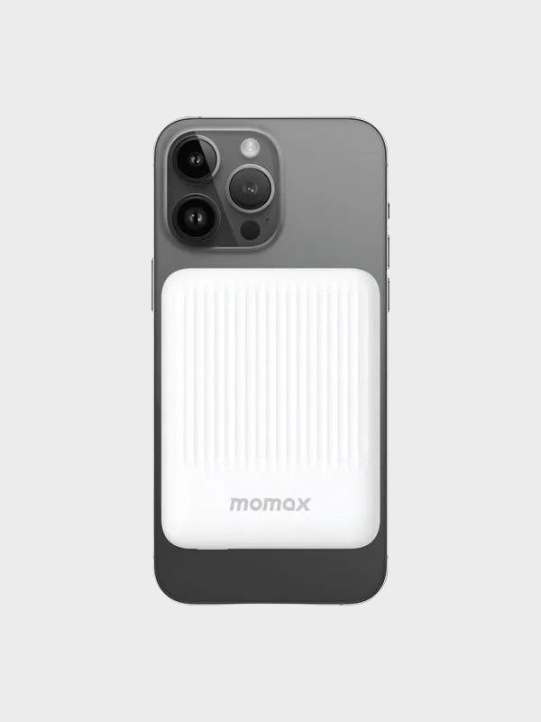 Momax Q.Mag Minimal 5000mAh MagSafe Wireless Power Bank – 15W Magnetic Charging (IP122)