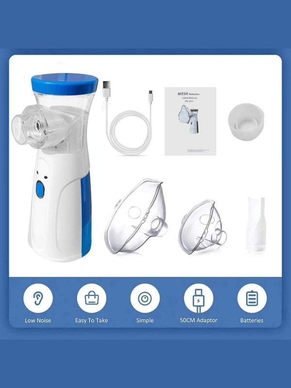 JSL-W302 Portable Ultrasonic Mesh Nebulizer – Rechargeable, Silent, Handheld Respiratory Inhaler
