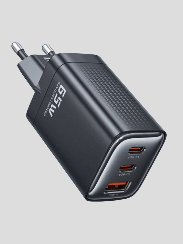 Toocki RX01 65W GaN Charger – 2 USB-C + 1 USB-A Super Fast Charging Power Adapter Toocki RX01 65W GaN Charger – 2 USB-C + 1 USB-A Super Fast Charging Power Adapter
