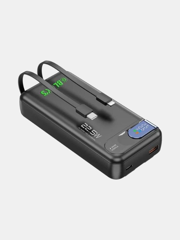 XON-PRO Power Bank 20000mAh – BX-313 | Built-in Cables, 22.5W PD+QC3.0