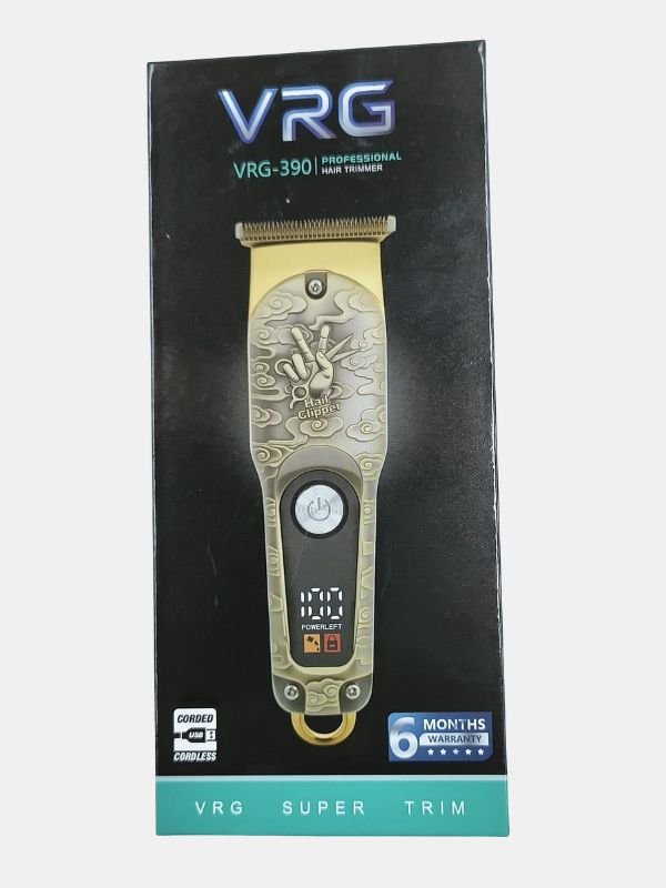 VGR -390 Mini Cordless Hair Trimmer – Zero Gap T-Blade Clipper for Men | Martgoz