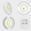 Pack of 3 Wireless LED Night Lights with Remote – 3W Ultra Bright COB Under Cabinet Lights