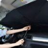 Foldable Umbrella-Style Car Windshield Sun Shade – UV & Heat Protection Cover