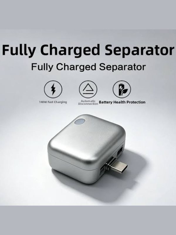 Type-C Smart Auto Stop Charging Adapter – Physical Disconnect Battery Guard with Anti-Overcharge Protection Type-C Smart Auto Stop Charging Adapter – Physical Disconnect Battery Guard with Anti-Overcharge Protection