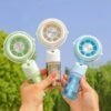 Mini Rechargeable Handheld Fan for Kids – USB Portable Fan with Adjustable Speed