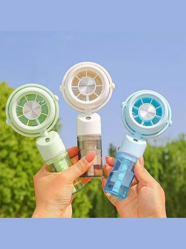 Mini Rechargeable Handheld Fan for Kids – USB Portable Fan with Adjustable Speed