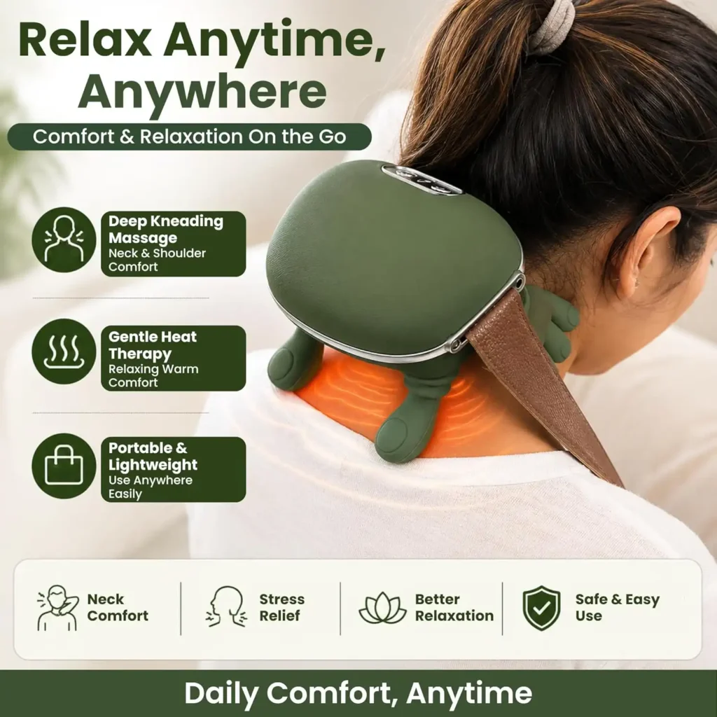 4D Bionic Finger Neck Massager – Wireless Shoulder Massage Shawl | Martgoz