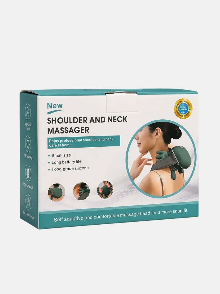 4D Bionic Finger Neck Massager – Wireless Shoulder Massage Shawl | Martgoz