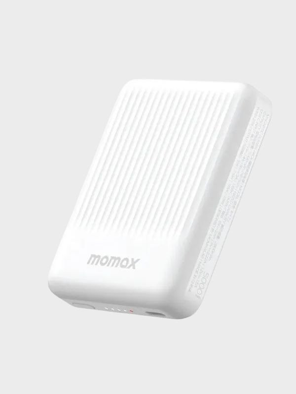 Momax Q.Mag Minimal 5000mAh MagSafe Wireless Power Bank – 15W Magnetic Charging (IP122)