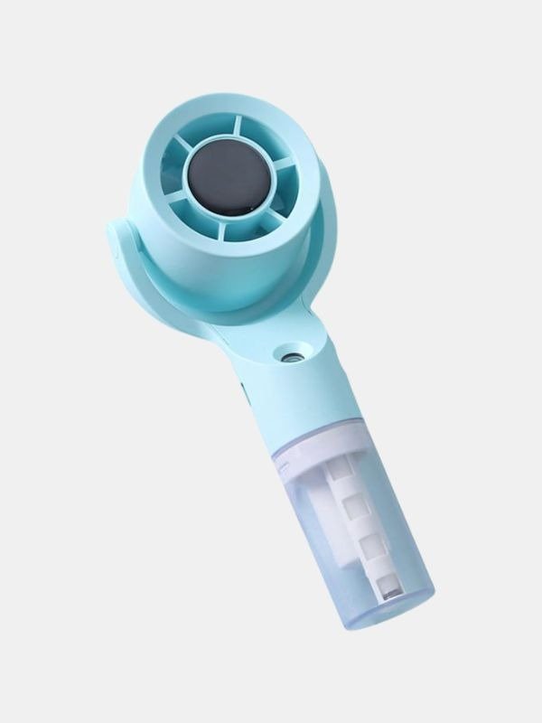 3-Speed Handheld Mist Spray Fan – USB Rechargeable Portable Cooling Fan