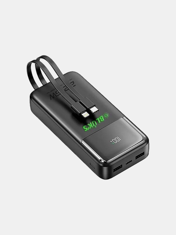 XON-PROMAX Power Bank 20000mAh – BX-314 | Built-in Cables, 22.5W PD+QC3