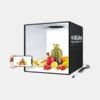 BX-715 Foldable Mini Studio Light Box – 3-Color LED Ring Light with 12 Backdrops