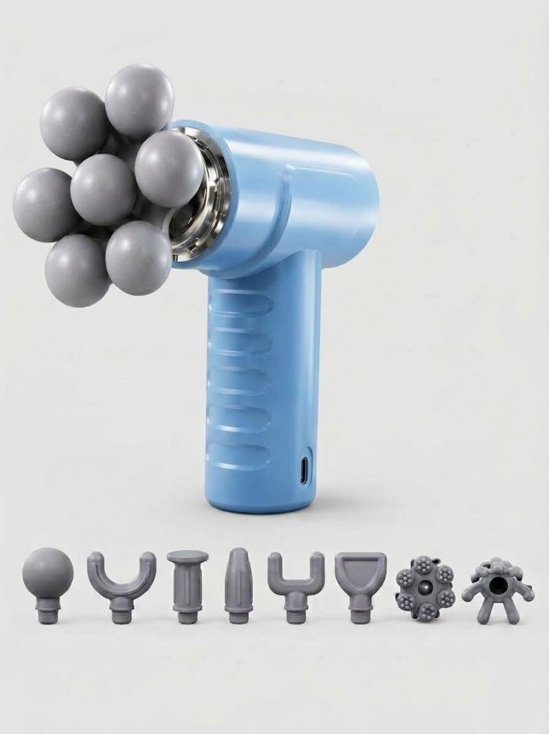 JY-680 Multi-Head Massage Gun – Portable Deep Tissue Muscle Massager
