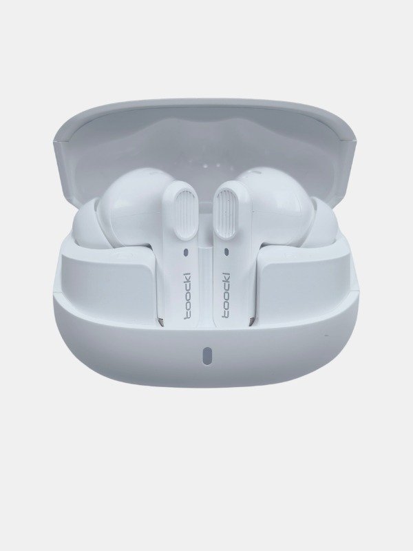 Toocki Wireless Earbuds with Noise Cancellation – Bluetooth 5.4 In-Ear Headset (White)