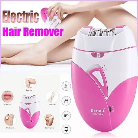 Kemei Ladies Epilator KM-189 – Rechargeable Hair Removal Device for Women