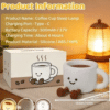 Coffee Cup Silicone Night Light – Touch Dimmable Color Changing LED Lamp, USB Rechargeable