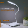 Stylish LED Desk Lamp – 3-Level Dimmable, 360° Adjustable Study Light