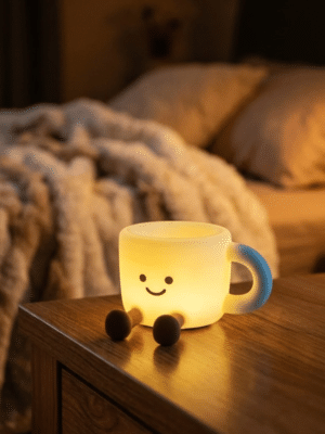 Coffee Cup Silicone Night Light – Touch Dimmable Color Changing LED Lamp, USB Rechargeable Coffee Cup Silicone Night Light – Touch Dimmable Color Changing LED Lamp, USB Rechargeable