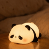 Cute Panda Night Light – Soft Silicone Tap Control Lamp, Rechargeable
