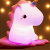 Cute Silicone Unicorn Night Light – Soft Touch LED Bedside Lamp for Kids, USB Rechargeable