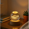 3D Galaxy Planet & Moon Crystal Ball LED Night Light – Colorful Glow Lamp for Bedroom & Kids’ Room (Random Design)