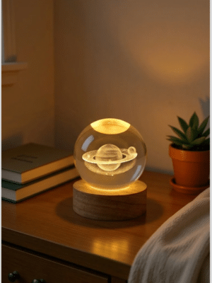 3D Galaxy Planet & Moon Crystal Ball LED Night Light – Colorful Glow Lamp for Bedroom & Kids’ Room (Random Design) 3D Galaxy Planet & Moon Crystal Ball LED Night Light – Colorful Glow Lamp for Bedroom & Kids’ Room (Random Design)
