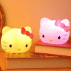Cute Cat Face Silicone Night Light – Soft Squishy USB Warm Glow Lamp for Bedroom & Desk