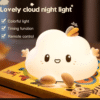 Cute Cloud Silicone Night Light ZH-170 – Touch Control 7-Color LED Lamp for Kids, USB Rechargeable