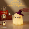 Ghostess Night Light – Squishy Silicone Touch Lamp, Dimmable & USB Rechargeable